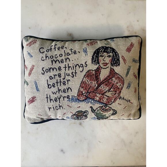 Funny “Better When They’re Rich” Tapestry Pillow by Shoebox Decorative Decor - Picture 2 of 7